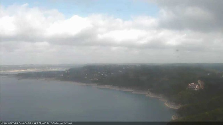 Lake Travis webcam, April 20, 2022 10:45 AM CT