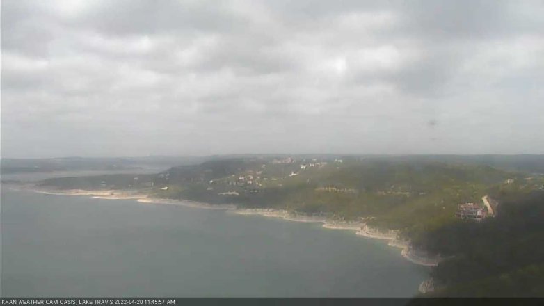 Lake Travis webcam, April 20, 2022 11:45 AM CT