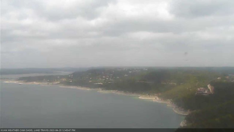 Lake Travis webcam, April 20, 2022 12:45 PM CT