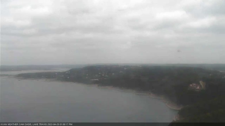 Lake Travis webcam, April 20, 2022 1:00 PM CT