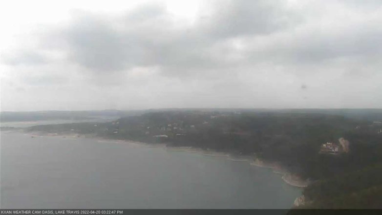 Lake Travis webcam, April 20, 2022 3:25 PM CT