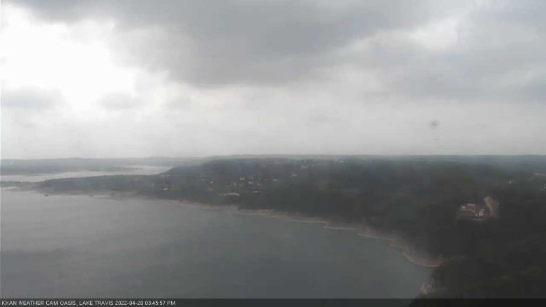 Lake Travis webcam, April 20, 2022 3:45 PM CT