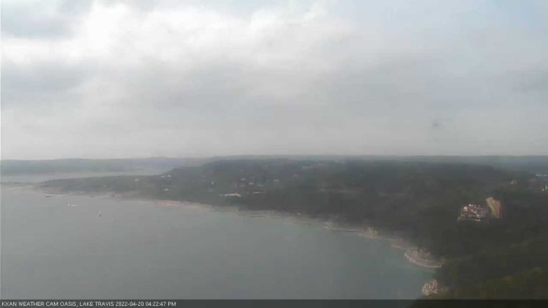 Lake Travis webcam, April 20, 2022 4:25 PM CT