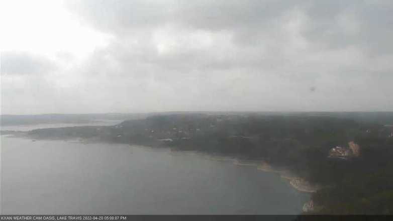 Lake Travis webcam, April 20, 2022 5:00 PM CT