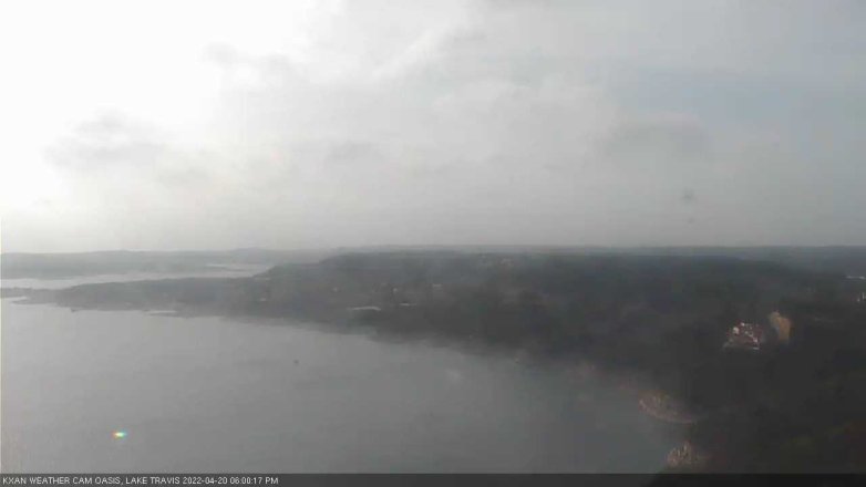 Lake Travis webcam, April 20, 2022 6:00 PM CT
