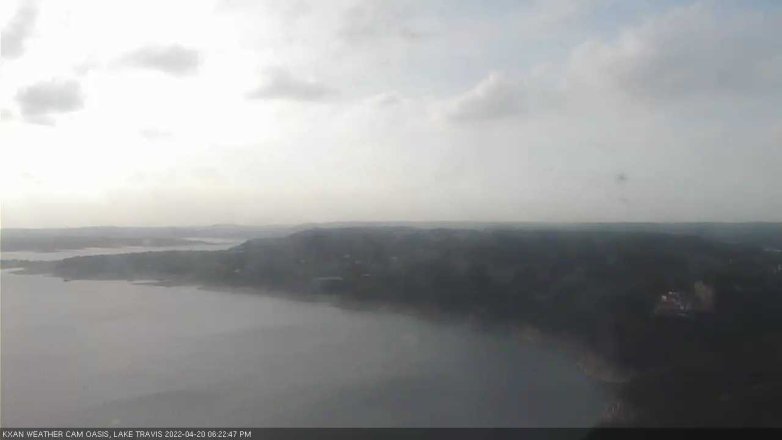 Lake Travis webcam, April 20, 2022 6:25 PM CT
