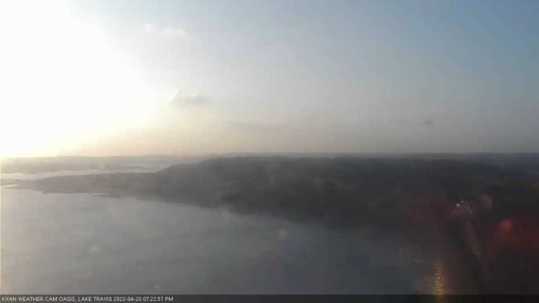 Lake Travis webcam, April 20, 2022 7:25 PM CT