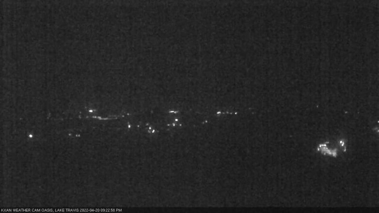 Lake Travis webcam, April 20, 2022 9:25 PM CT