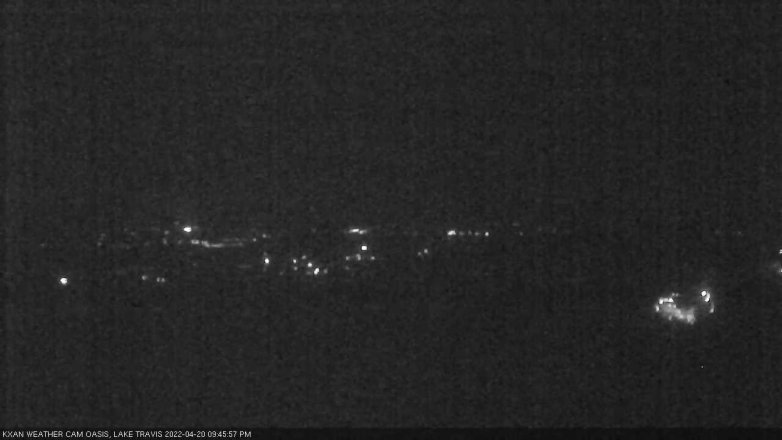 Lake Travis webcam, April 20, 2022 9:45 PM CT