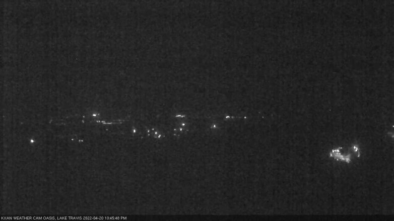 Lake Travis webcam, April 20, 2022 10:45 PM CT