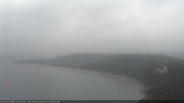 Lake Travis webcam, April 21, 2022 9:45 AM CT