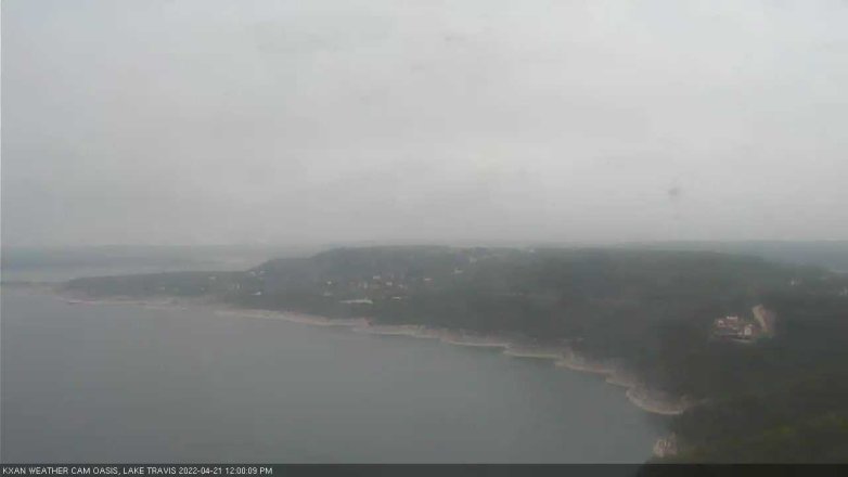 Lake Travis webcam, April 21, 2022 12:00 PM CT