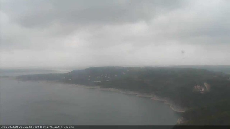 Lake Travis webcam, April 21, 2022 2:45 PM CT