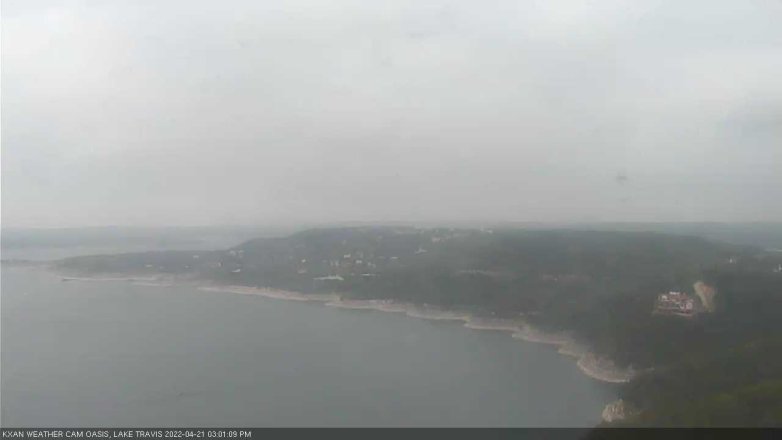 Lake Travis webcam, April 21, 2022 3:00 PM CT