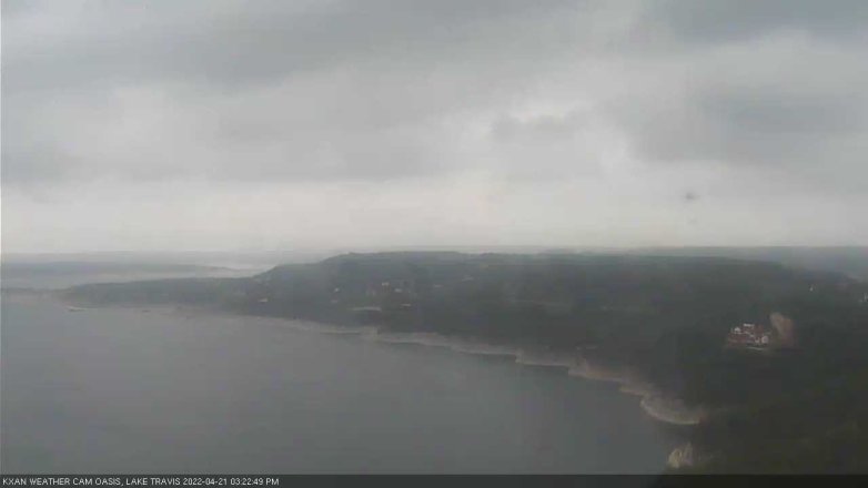 Lake Travis webcam, April 21, 2022 3:25 PM CT