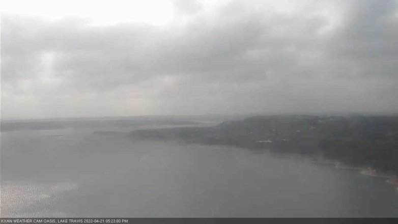 Lake Travis webcam, April 21, 2022 5:25 PM CT