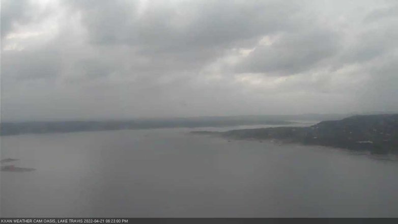 Lake Travis webcam, April 21, 2022 6:25 PM CT
