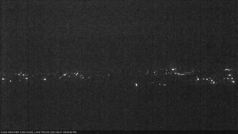 Lake Travis webcam, April 21, 2022 9:00 PM CT