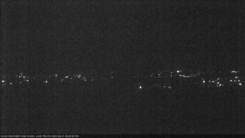 Lake Travis webcam, April 21, 2022 9:45 PM CT