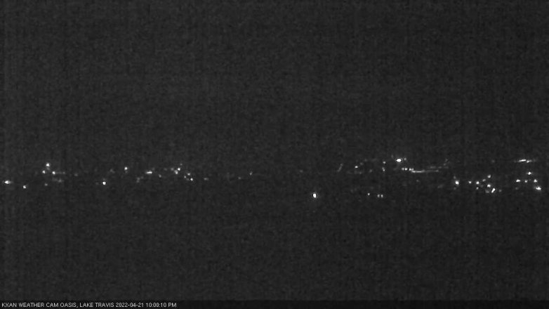 Lake Travis webcam, April 21, 2022 10:00 PM CT