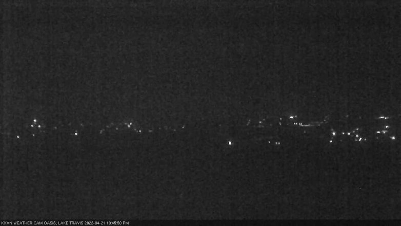 Lake Travis webcam, April 21, 2022 10:45 PM CT