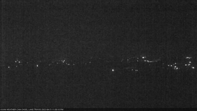 Lake Travis webcam, April 21, 2022 11:00 PM CT