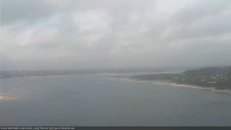 Lake Travis webcam, April 22, 2022 9:45 AM CT