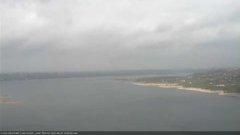 Lake Travis webcam, April 22, 2022 10:45 AM CT