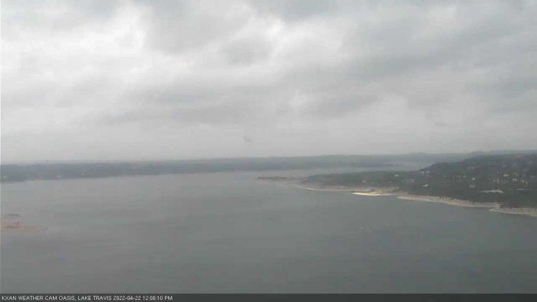 Lake Travis webcam, April 22, 2022 12:00 PM CT