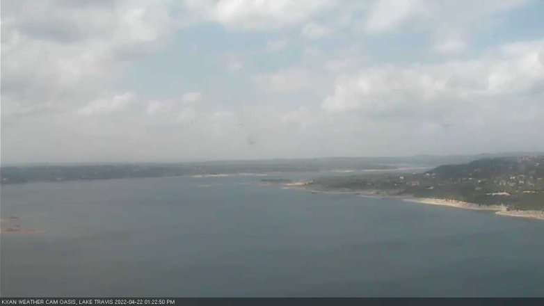 Lake Travis webcam, April 22, 2022 1:25 PM CT