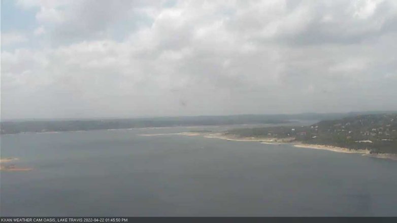 Lake Travis webcam, April 22, 2022 1:45 PM CT