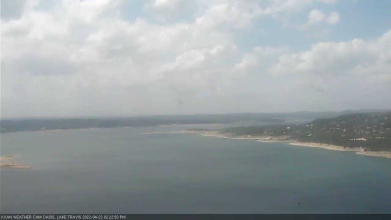 Lake Travis webcam, April 22, 2022 2:25 PM CT
