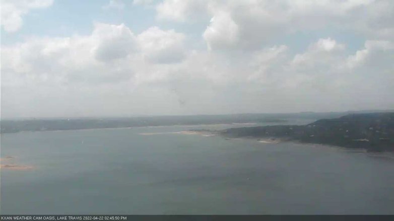 Lake Travis webcam, April 22, 2022 2:45 PM CT