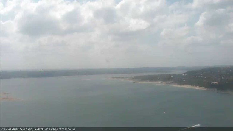 Lake Travis webcam, April 22, 2022 3:25 PM CT
