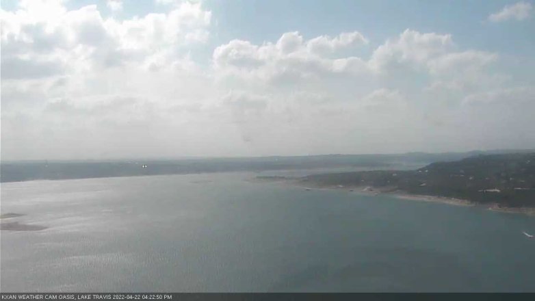 Lake Travis webcam, April 22, 2022 4:25 PM CT
