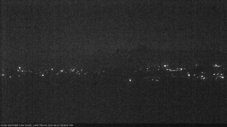 Lake Travis webcam, April 22, 2022 9:00 PM CT