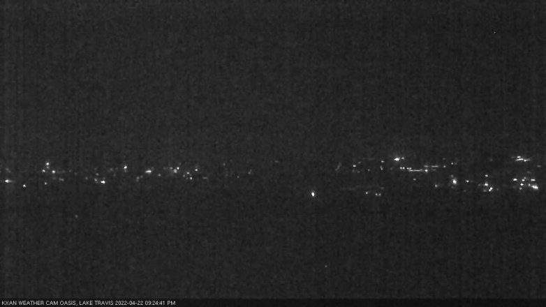 Lake Travis webcam, April 22, 2022 9:25 PM CT