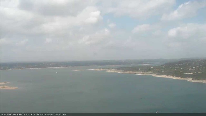 Lake Travis webcam, April 23, 2022 12:45 PM CT