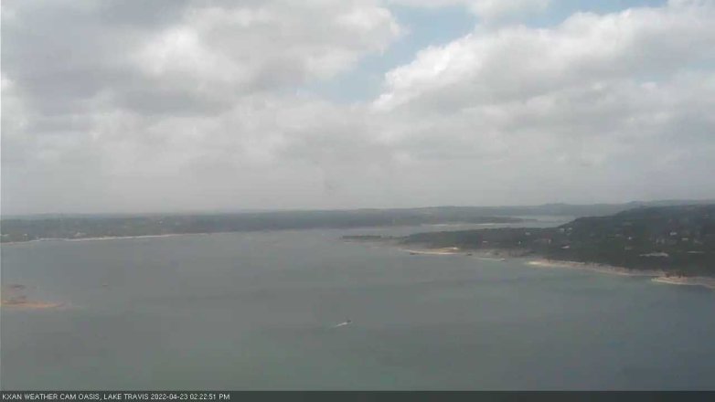 Lake Travis webcam, April 23, 2022 2:25 PM CT