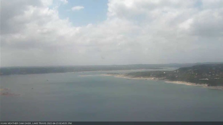 Lake Travis webcam, April 23, 2022 2:45 PM CT