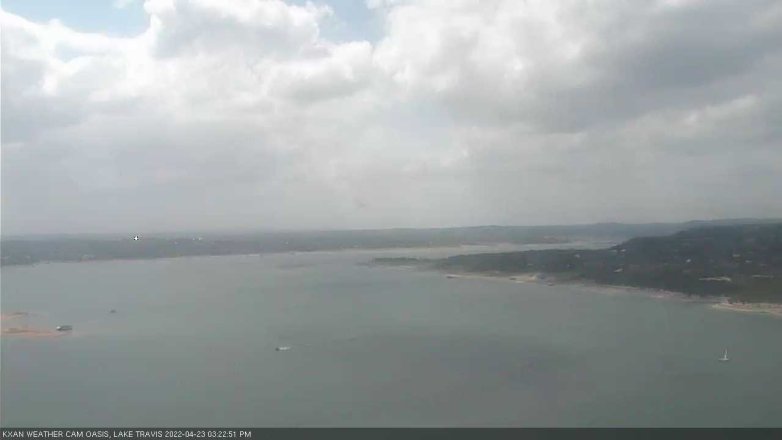 Lake Travis webcam, April 23, 2022 3:25 PM CT