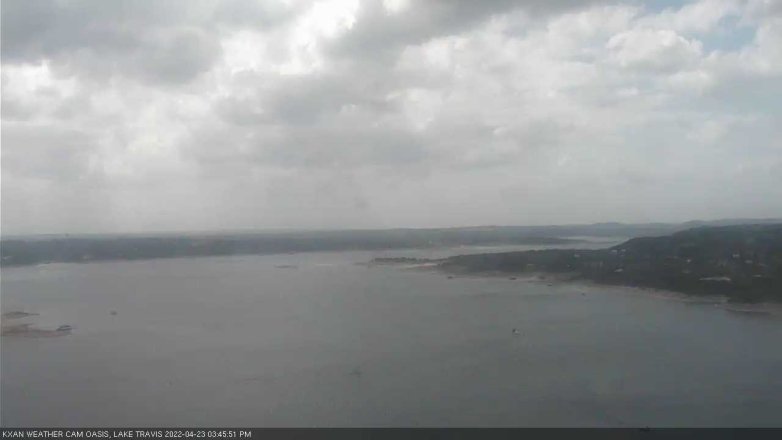 Lake Travis webcam, April 23, 2022 3:45 PM CT
