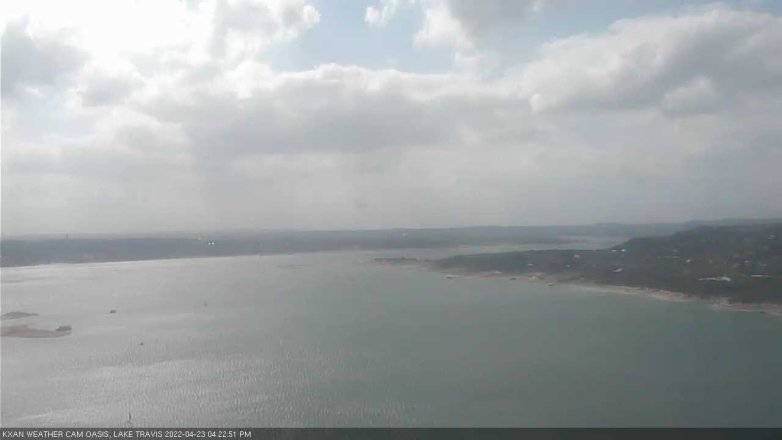 Lake Travis webcam, April 23, 2022 4:25 PM CT