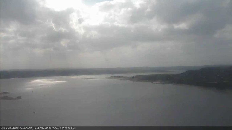 Lake Travis webcam, April 23, 2022 5:25 PM CT