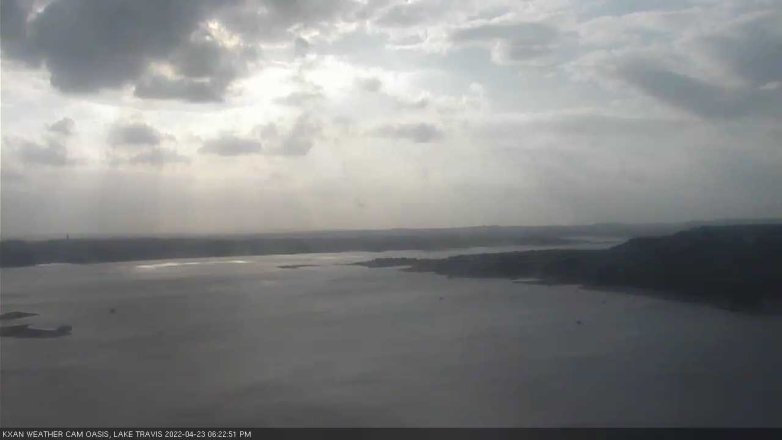 Lake Travis webcam, April 23, 2022 6:25 PM CT