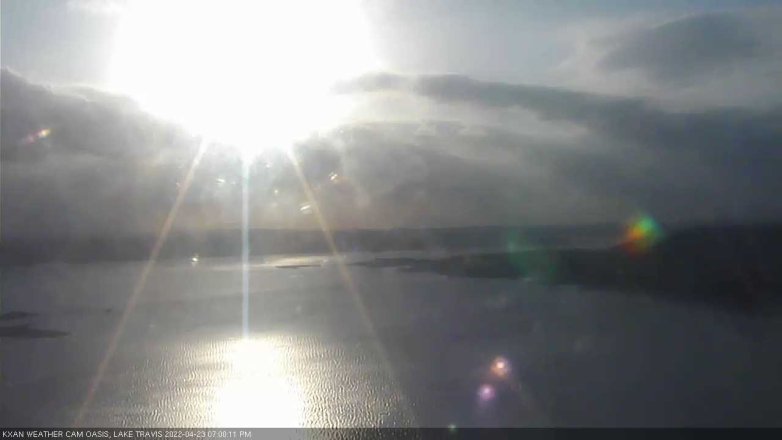 Lake Travis webcam, April 23, 2022 7:00 PM CT