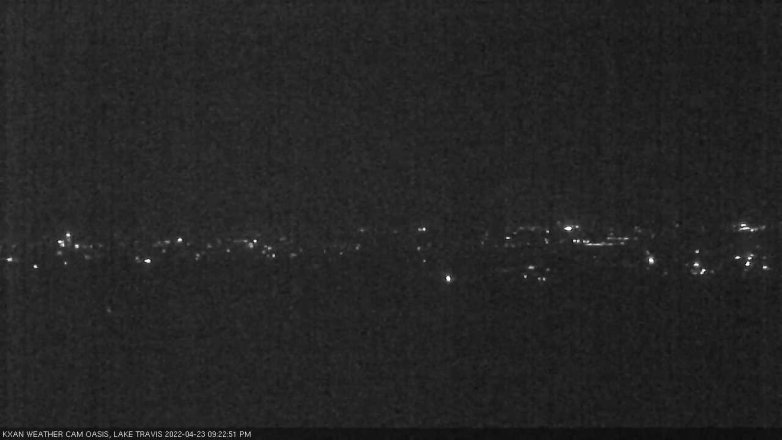 Lake Travis webcam, April 23, 2022 9:25 PM CT