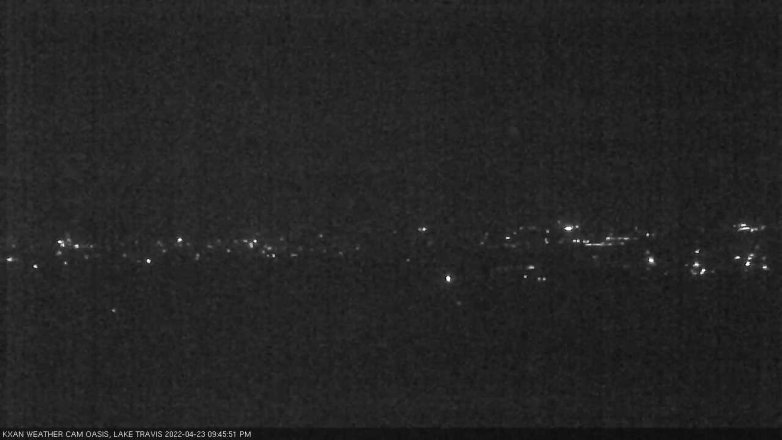 Lake Travis webcam, April 23, 2022 9:45 PM CT