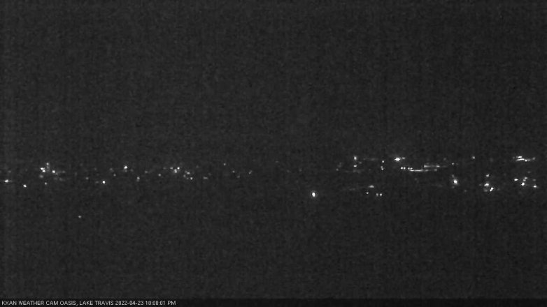 Lake Travis webcam, April 23, 2022 10:00 PM CT