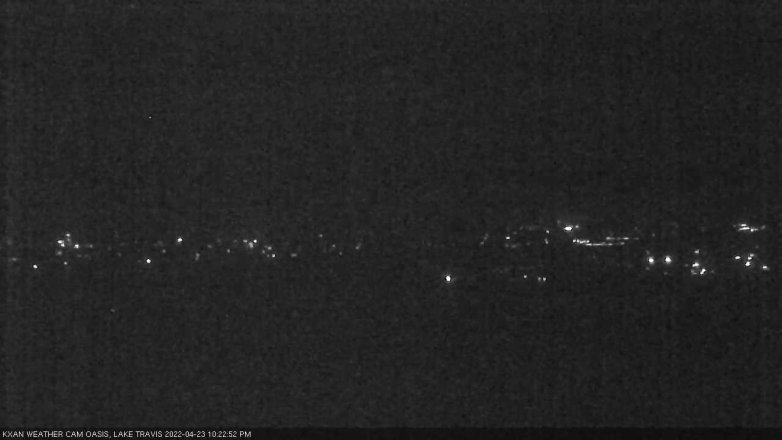 Lake Travis webcam, April 23, 2022 10:25 PM CT